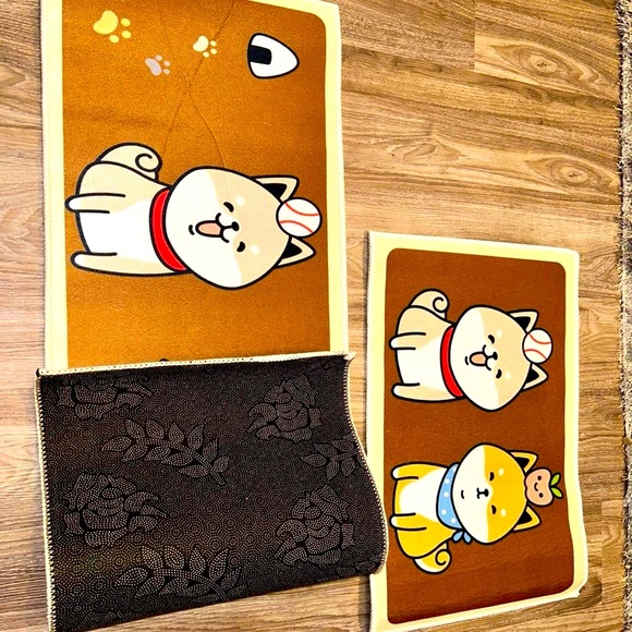 Set of 2 Anti-Fatigue Cute Cat Design Non-Slip Floor Mat - Picture 7 of 7